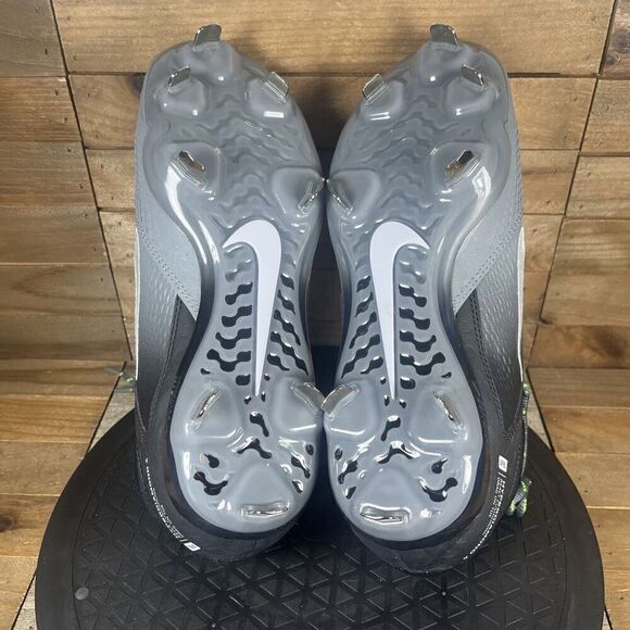 Nike Womens Sz 8.5 Hyperdiamond 4 Elite Low Black Gray Softball Cleats NEW - Picture 11 of 12